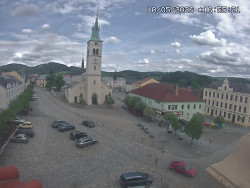 Náměstí, koste sv. Markéty