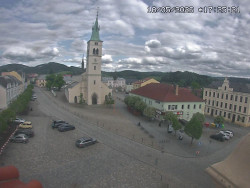 Náměstí, koste sv. Markéty