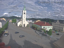 Náměstí, koste sv. Markéty