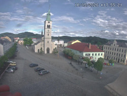 Náměstí, koste sv. Markéty