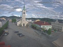 Náměstí, koste sv. Markéty