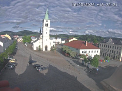 Náměstí, koste sv. Markéty