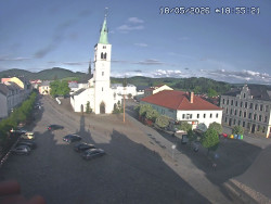 Náměstí, koste sv. Markéty