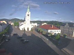 Náměstí, koste sv. Markéty