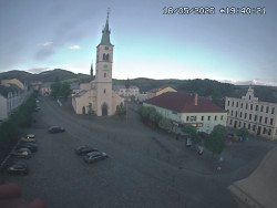 Náměstí, koste sv. Markéty