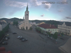 Náměstí, koste sv. Markéty