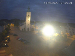 Náměstí, koste sv. Markéty