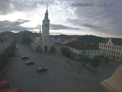 Náměstí, koste sv. Markéty