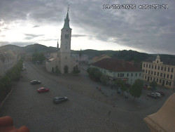 Náměstí, koste sv. Markéty