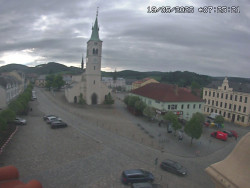 Náměstí, koste sv. Markéty