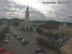 Náměstí, koste sv. Markéty