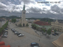 Náměstí, koste sv. Markéty