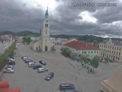 Náměstí, koste sv. Markéty