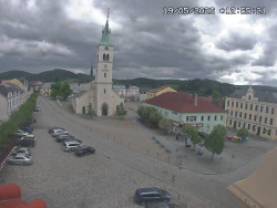 Náměstí, koste sv. Markéty