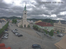 Náměstí, koste sv. Markéty