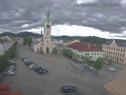 Náměstí, koste sv. Markéty