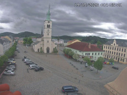 Náměstí, koste sv. Markéty