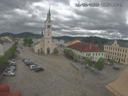 Náměstí, koste sv. Markéty