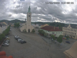 Náměstí, koste sv. Markéty