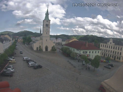 Náměstí, koste sv. Markéty
