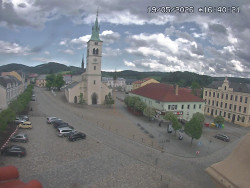 Náměstí, koste sv. Markéty