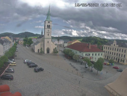 Náměstí, koste sv. Markéty