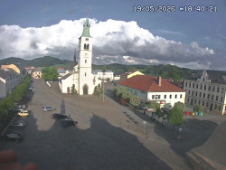 Náměstí, koste sv. Markéty
