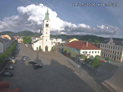 Náměstí, koste sv. Markéty