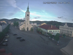 Náměstí, koste sv. Markéty