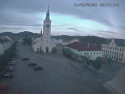 Náměstí, koste sv. Markéty