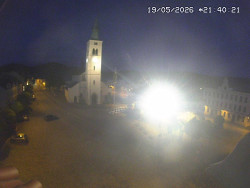 Náměstí, koste sv. Markéty