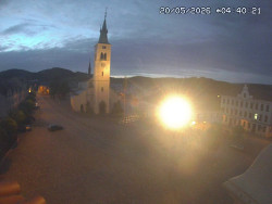 Náměstí, koste sv. Markéty