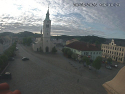 Náměstí, koste sv. Markéty