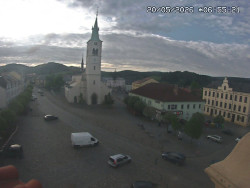 Náměstí, koste sv. Markéty