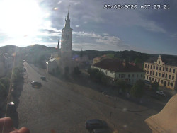 Náměstí, koste sv. Markéty