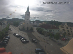 Náměstí, koste sv. Markéty