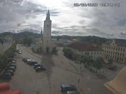 Náměstí, koste sv. Markéty