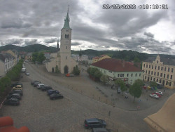 Náměstí, koste sv. Markéty