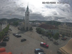 Náměstí, koste sv. Markéty