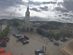 Náměstí, koste sv. Markéty