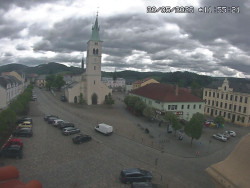 Náměstí, koste sv. Markéty