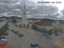 Náměstí, koste sv. Markéty