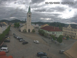 Náměstí, koste sv. Markéty