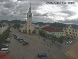 Náměstí, koste sv. Markéty