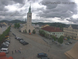 Náměstí, koste sv. Markéty