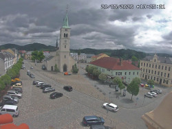 Náměstí, koste sv. Markéty