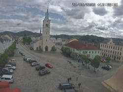 Náměstí, koste sv. Markéty