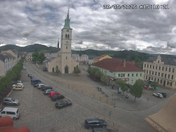Náměstí, koste sv. Markéty