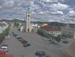 Náměstí, koste sv. Markéty
