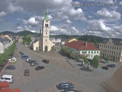 Náměstí, koste sv. Markéty